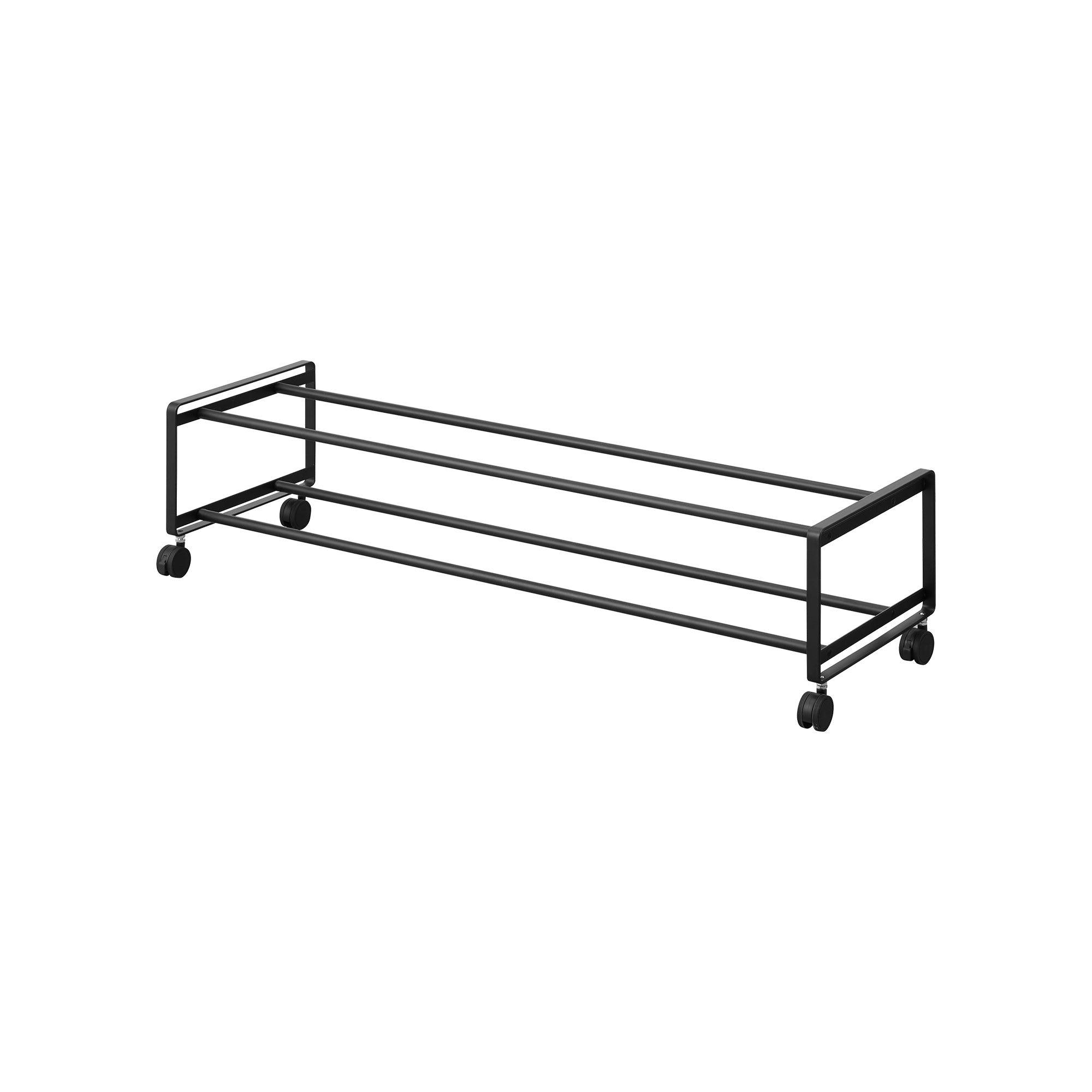 Two-Tier Rolling Shoe Rack ( H) - Steel - Image 16