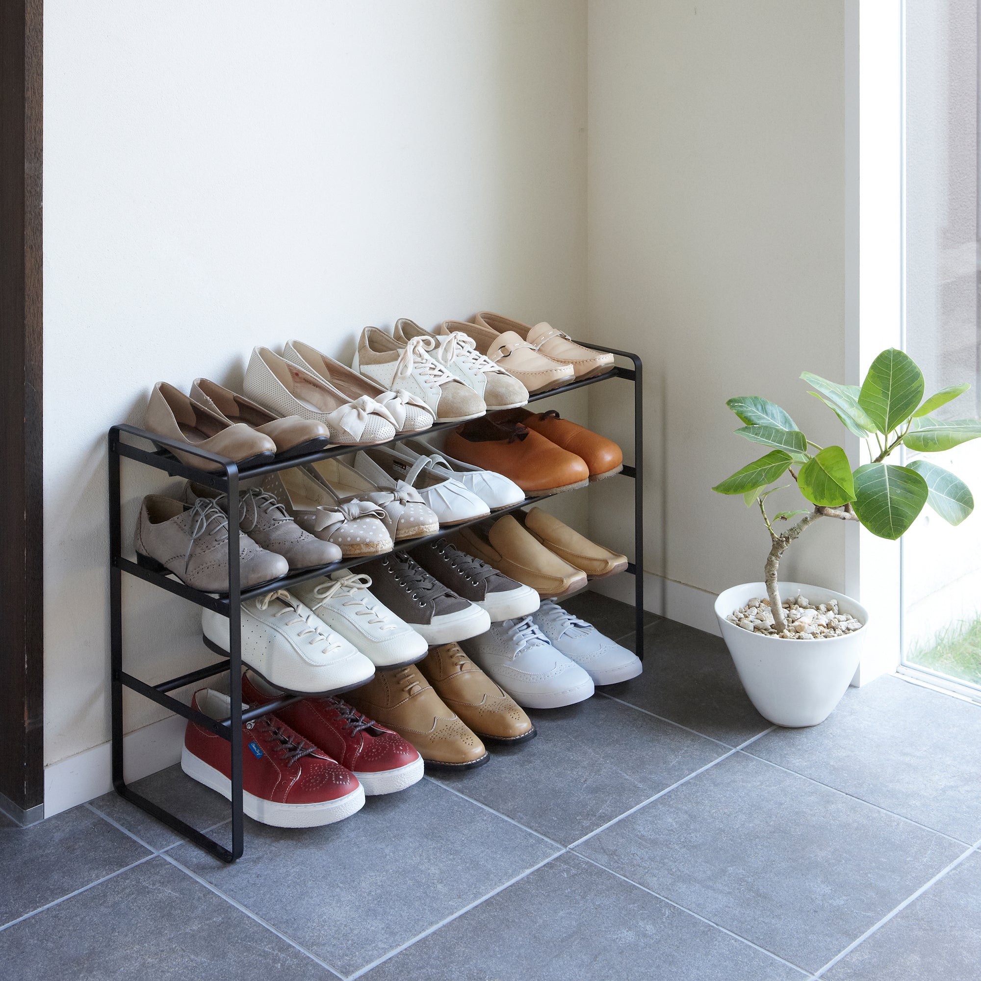 Three-Tier Expandable Shoe Rack (18 H) - Steel - Image 8