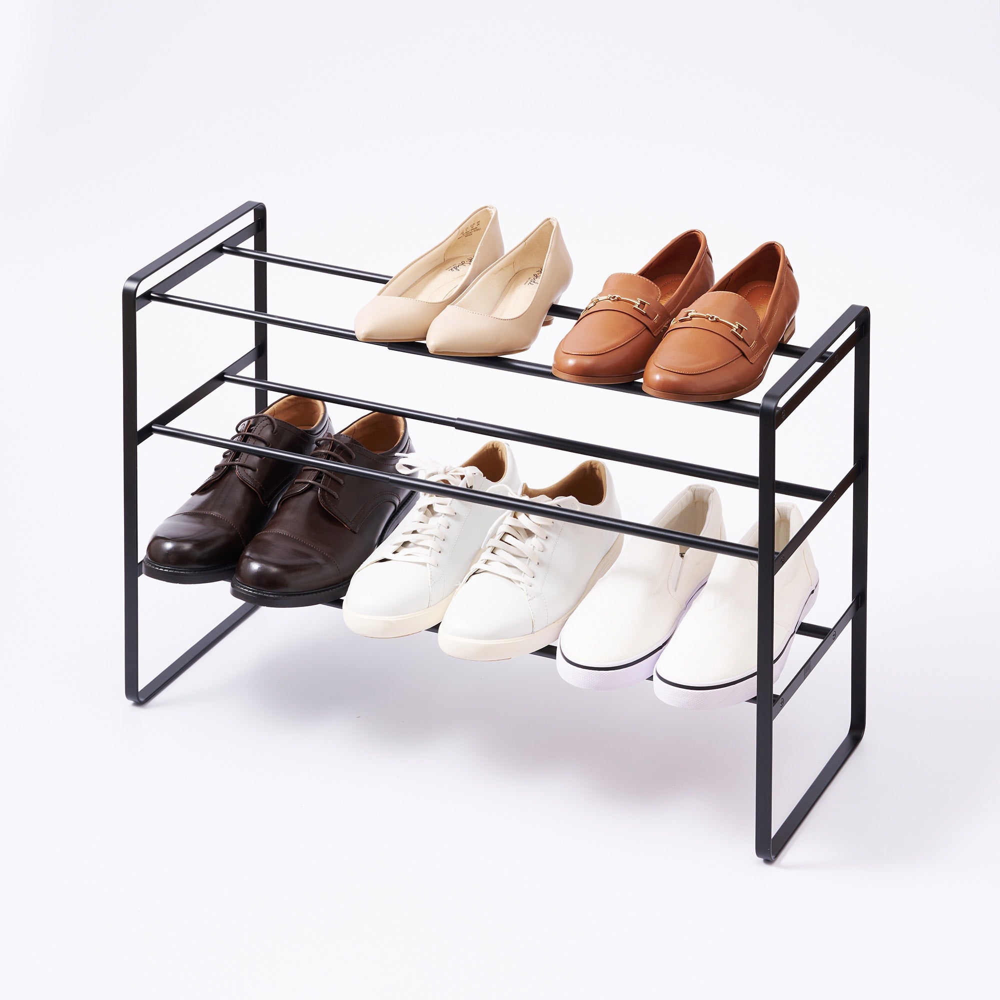 Three-Tier Expandable Shoe Rack (18 H) - Steel - Image 6