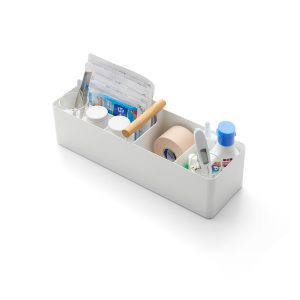 Slim Storage Box - Steel + Wood