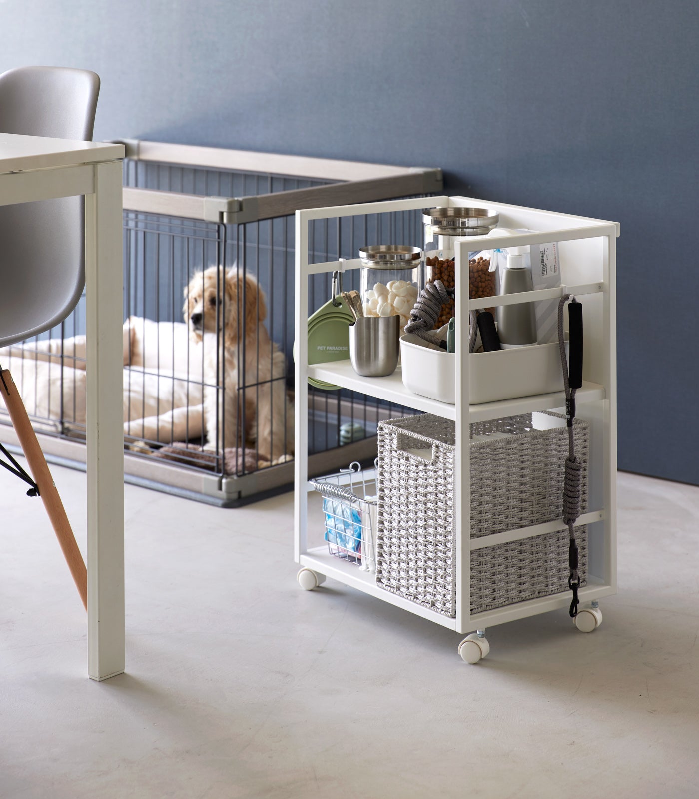 Two-Tier Hideaway Storage Cart (24 H) - Steel - Image 5