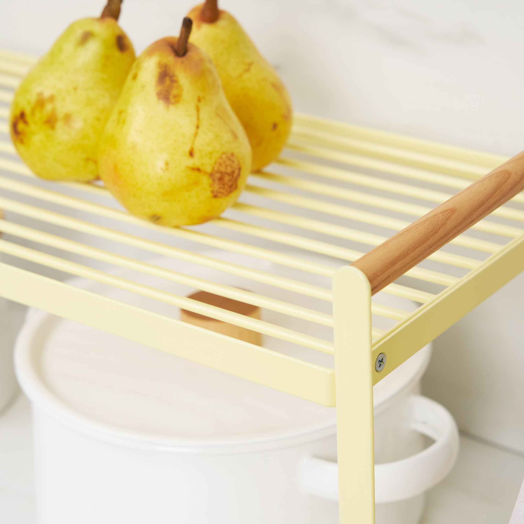 Countertop Wire Shelf - Steel + Wood - Image 6