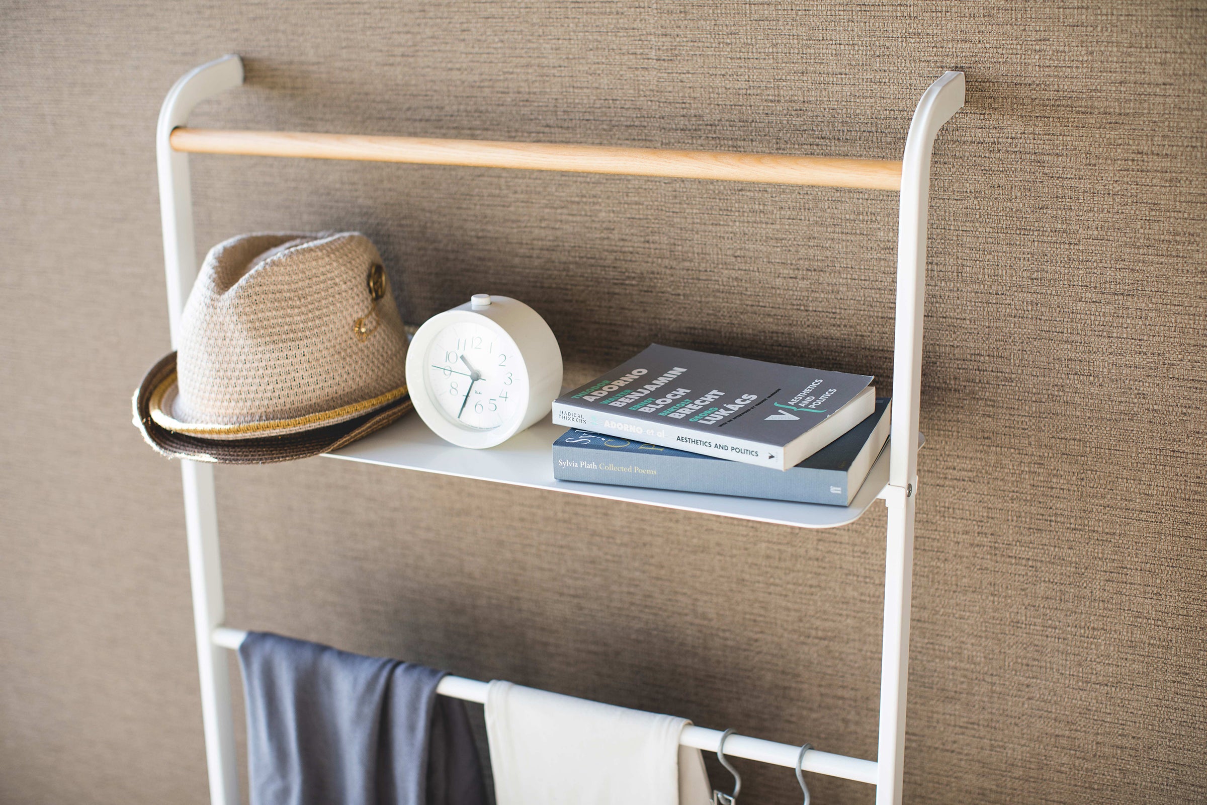 Leaning Storage Ladder With Shelf (63 H) - Steel - Image 7
