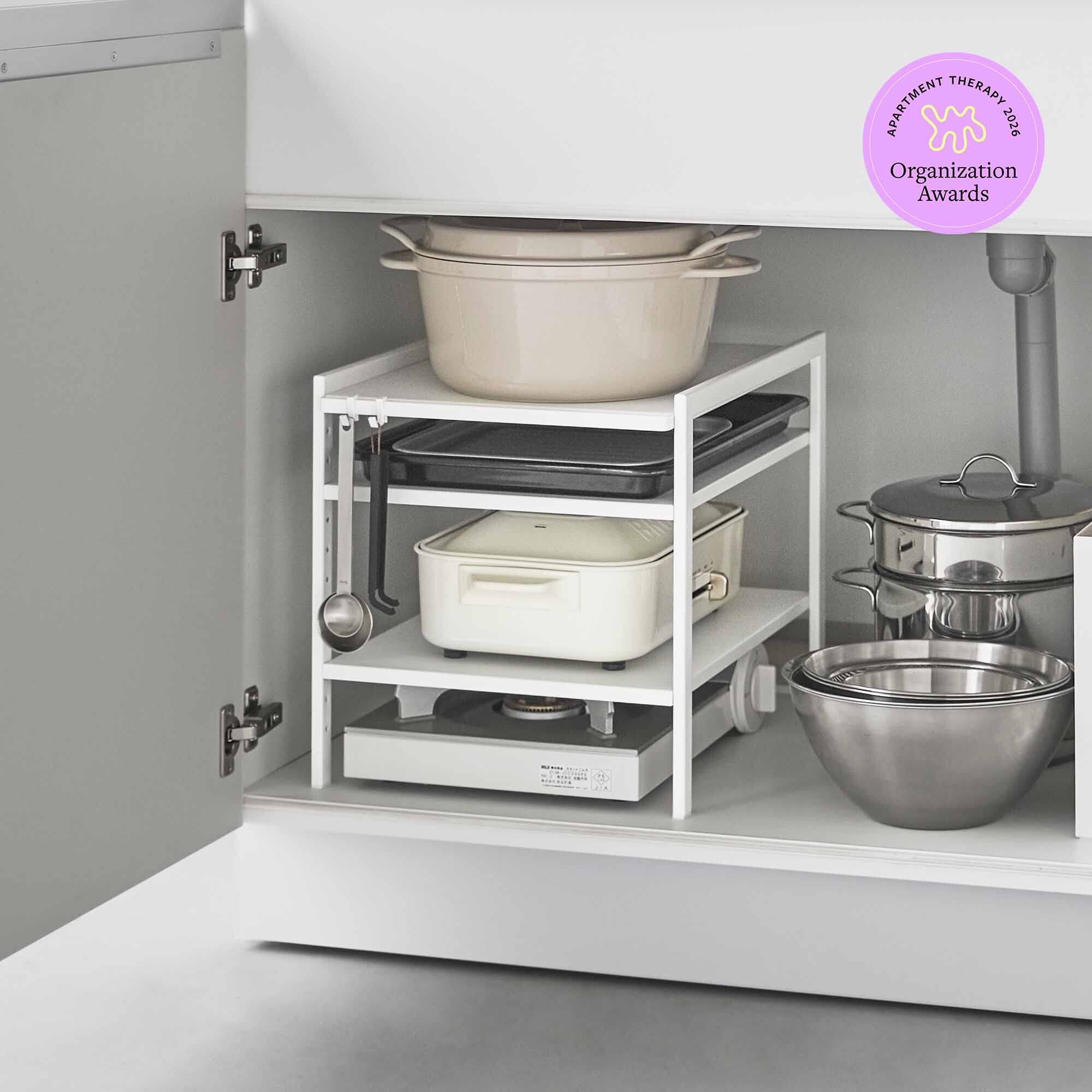 Three-Tier Cabinet Storage Rack (14 H) - Steel