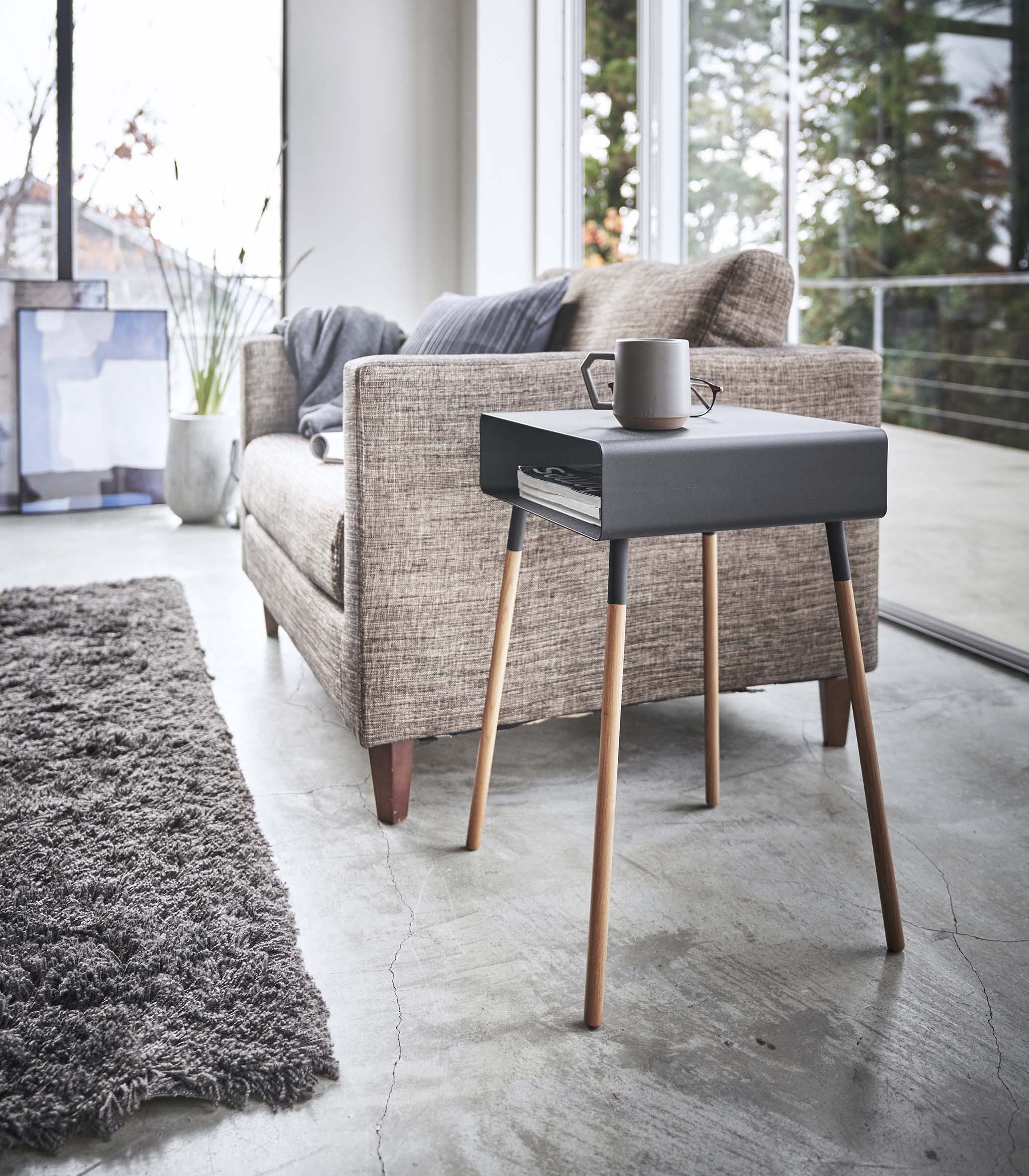 Storage Table - Tall (23 H) - Steel + Wood - Image 8