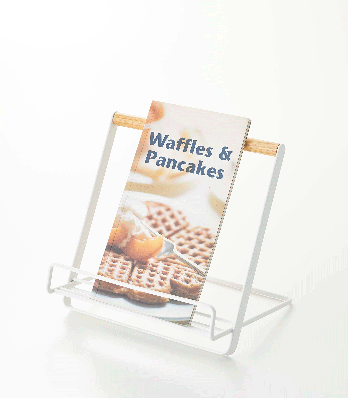Tablet and Cookbook Stand - Steel + Wood - Image 2