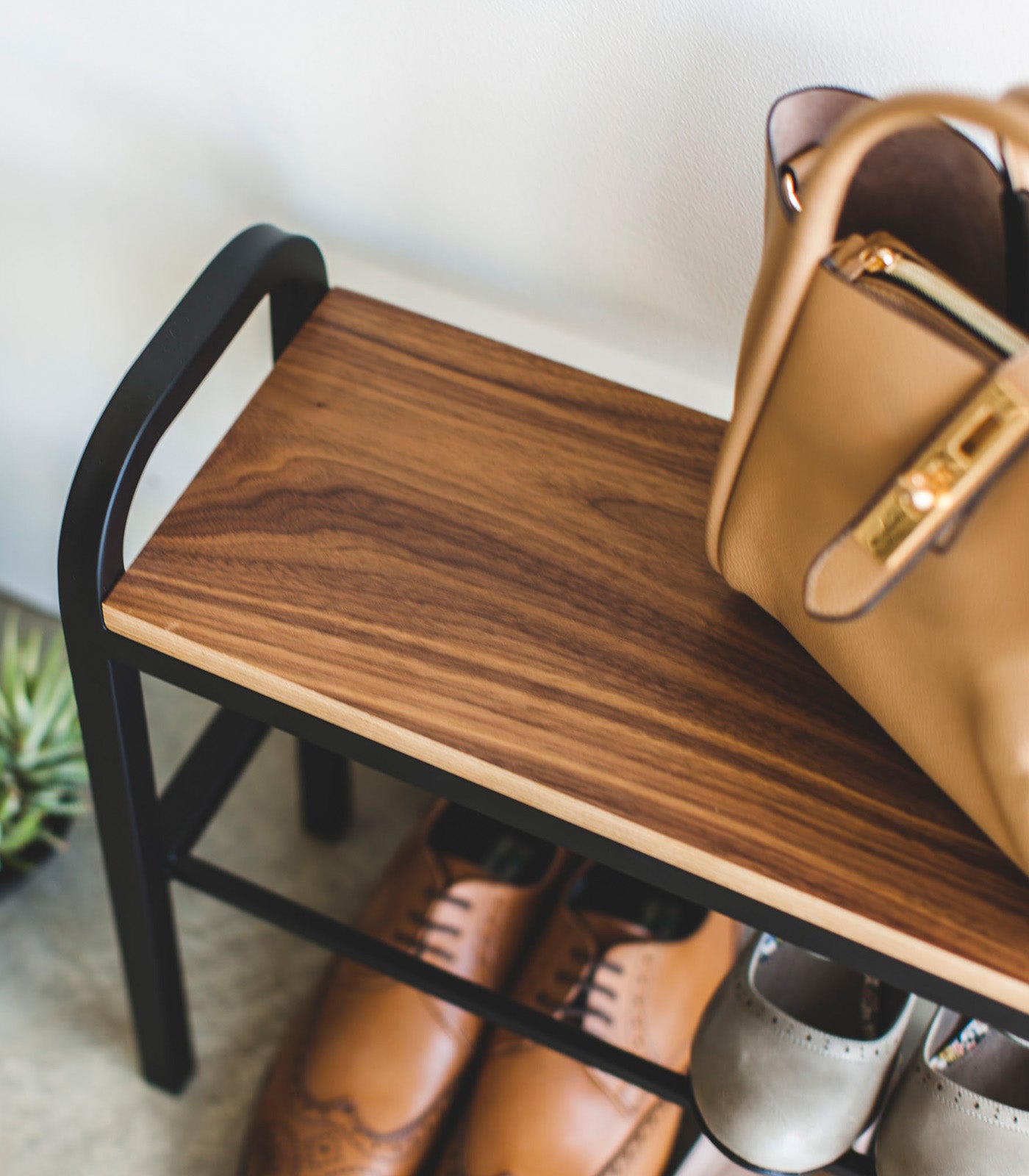 Shoe Organizer & Bench (18 H) - Steel + Wood - Image 14