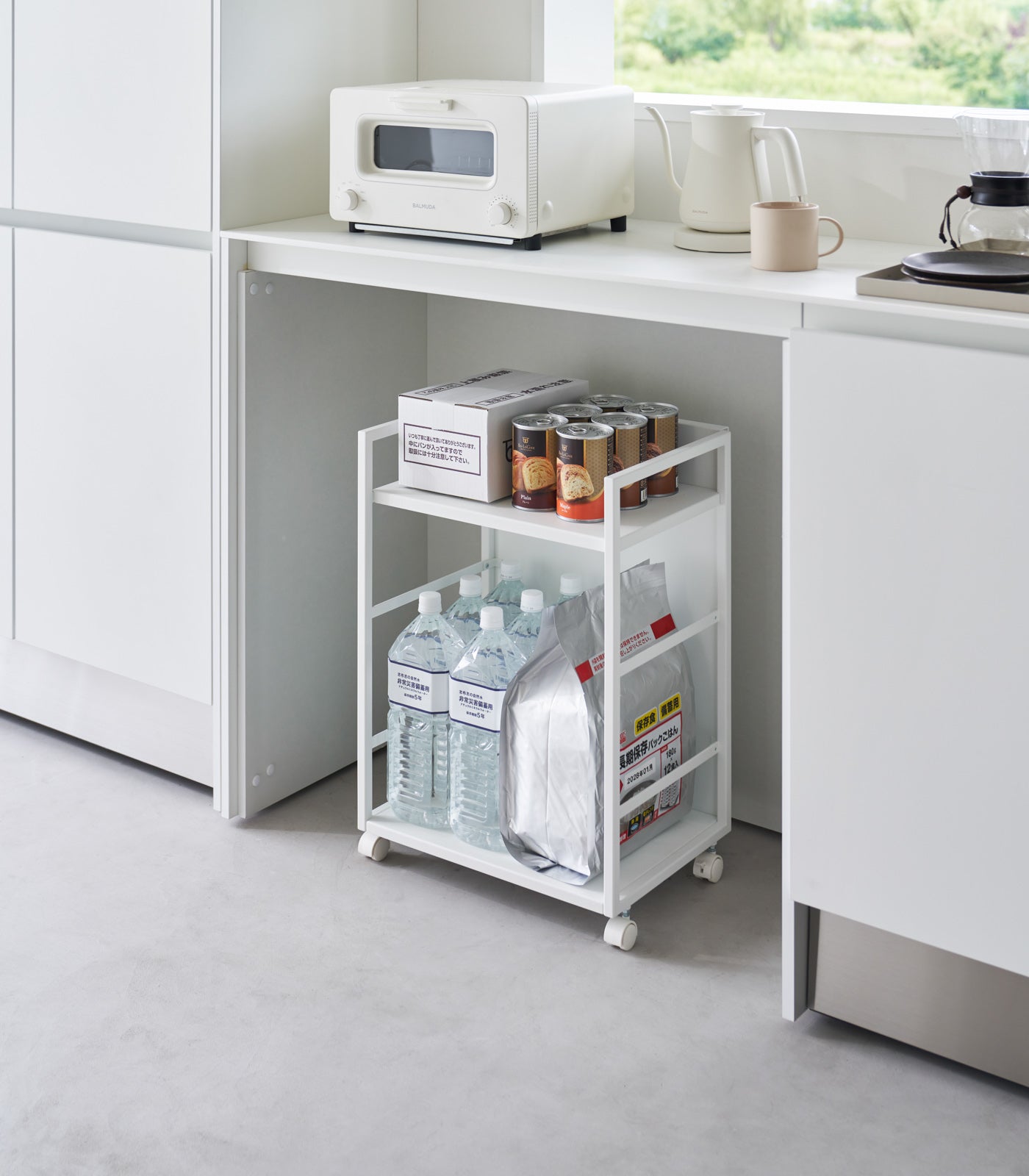 Two-Tier Hideaway Storage Cart (24 H) - Steel - Image 4