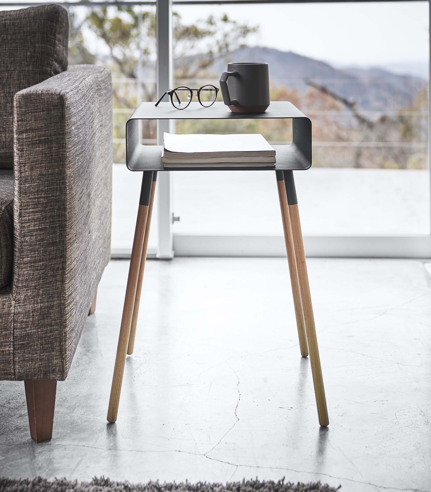 Storage Table - Tall (23 H) - Steel + Wood - Image 12