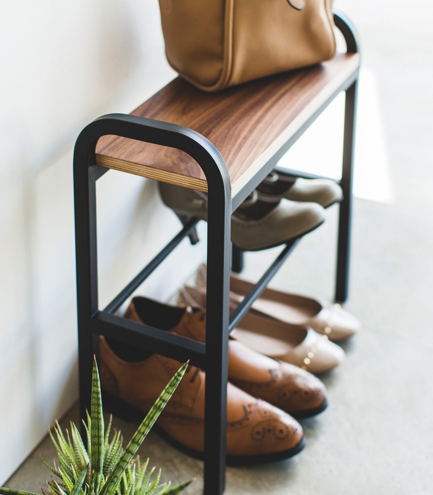Shoe Organizer & Bench (18 H) - Steel + Wood - Image 13