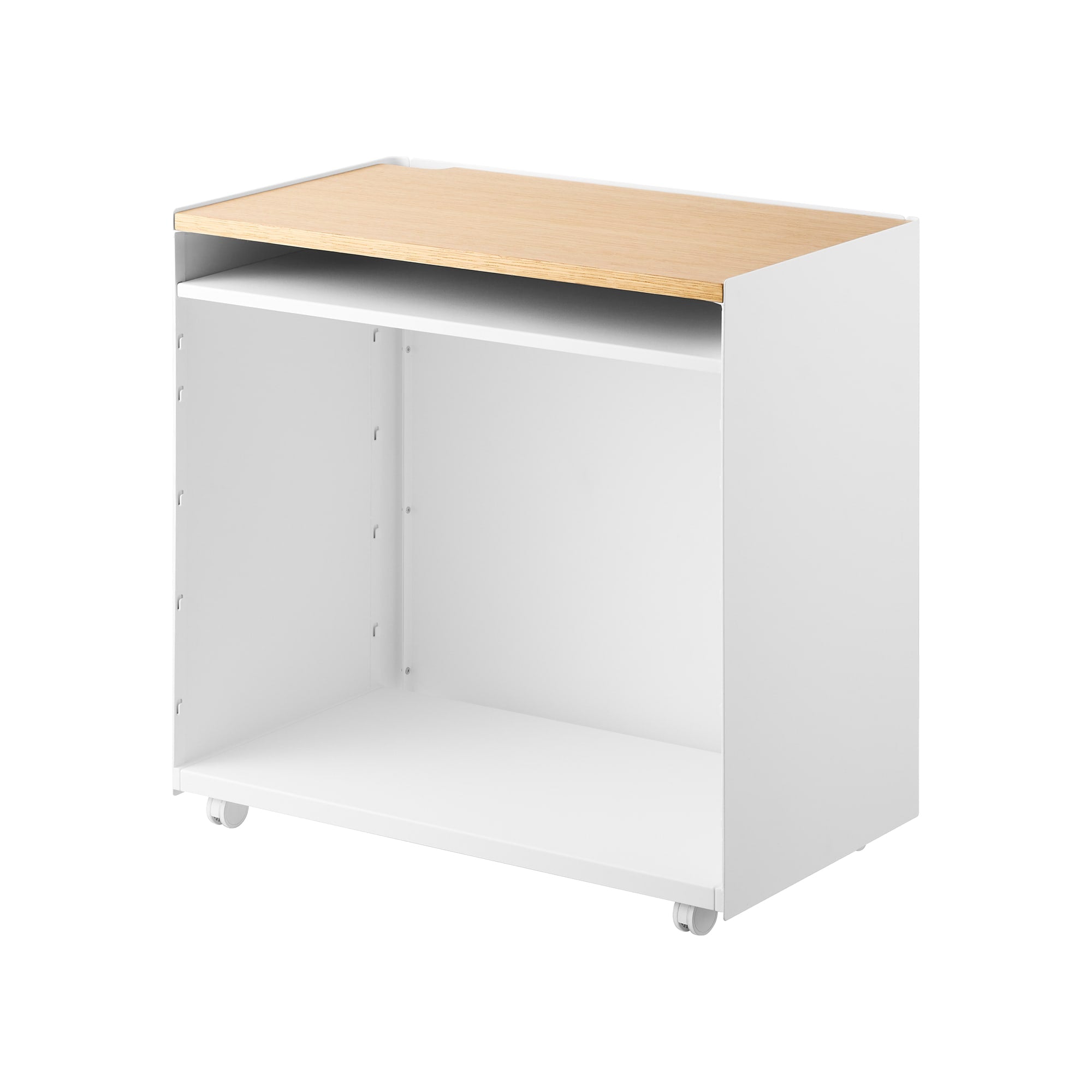 Mobile Hideaway Storage Cart (23 H) - Steel + Wood - Image 10