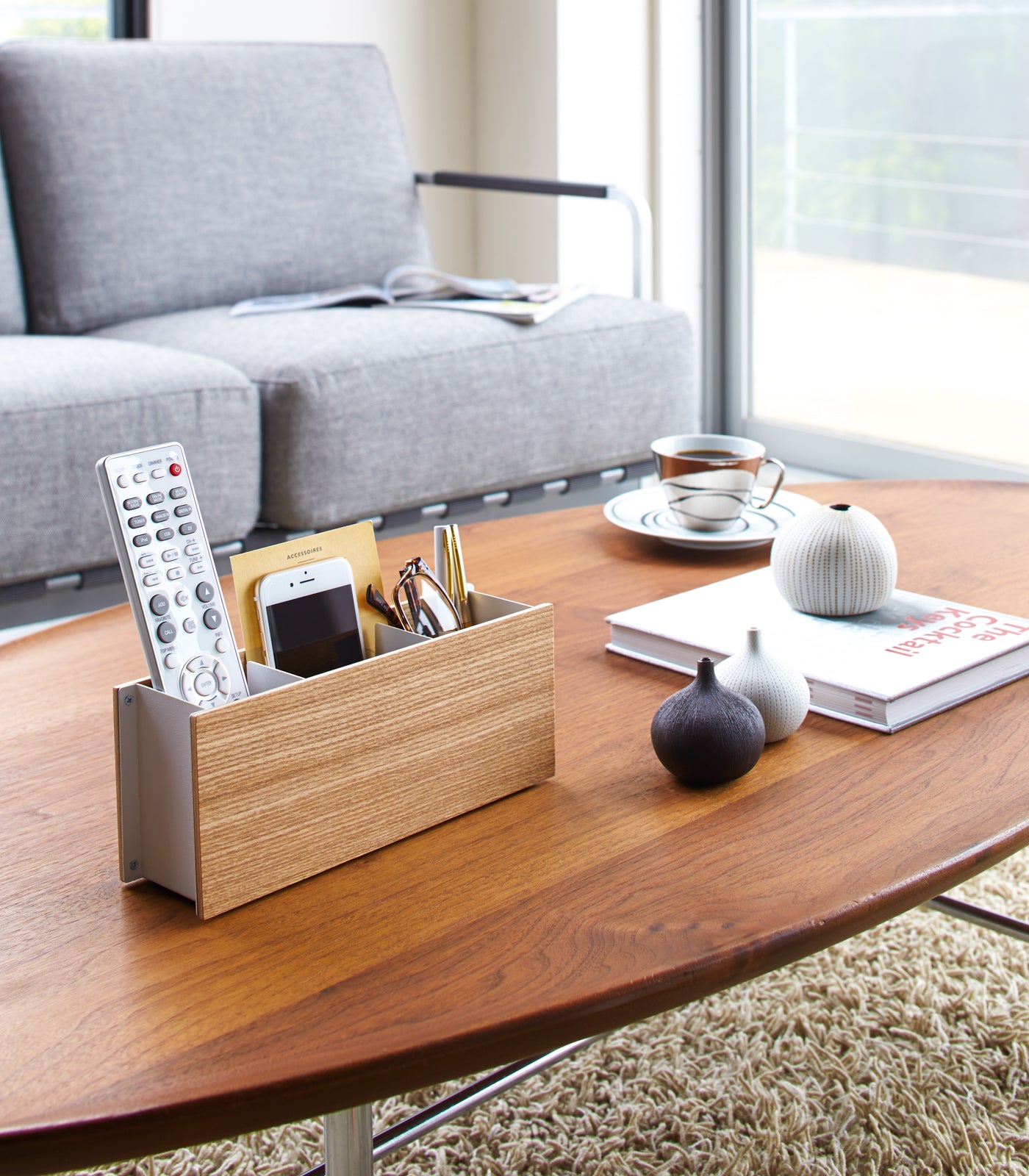 Desk Organizer - Steel + Wood - Image 5