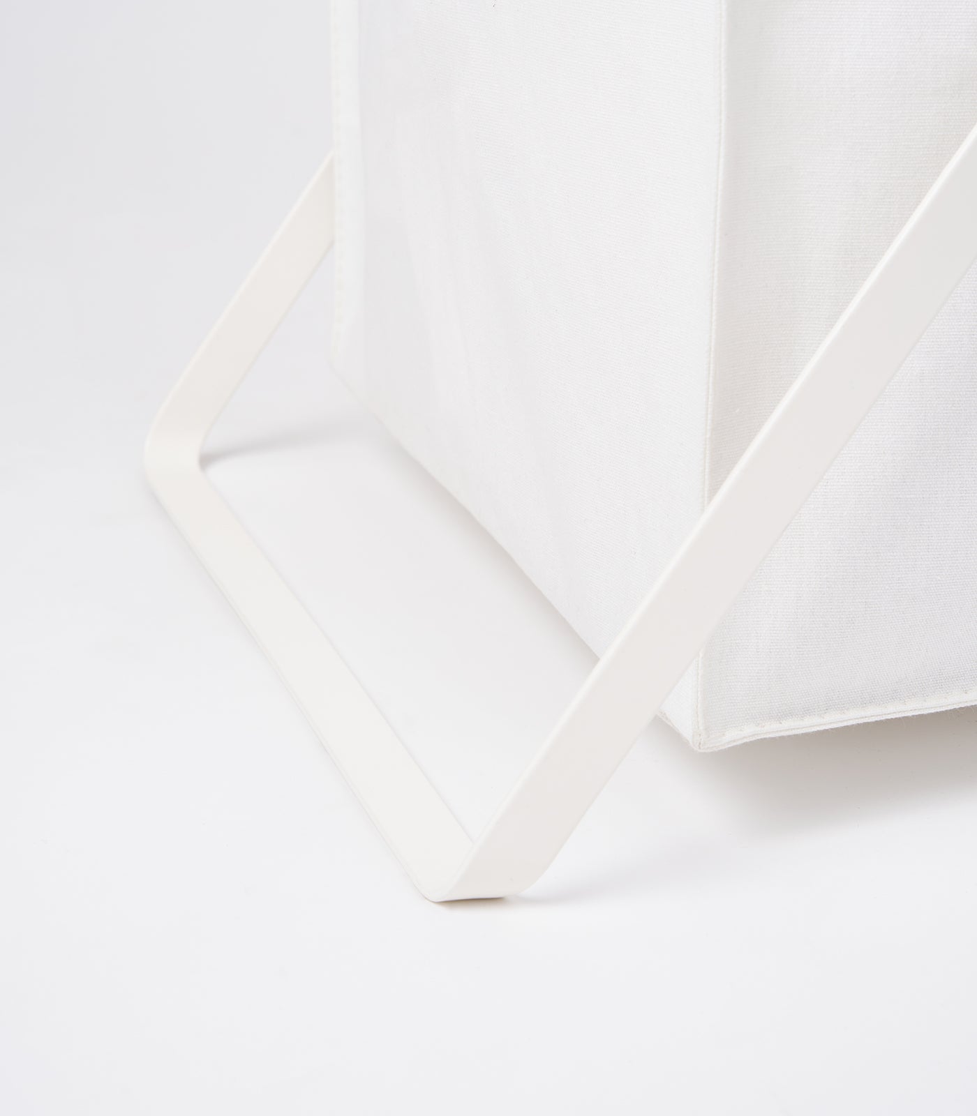 Laundry Hamper with Cotton Liner - Two Sizes - Steel + Cotton - Image 10