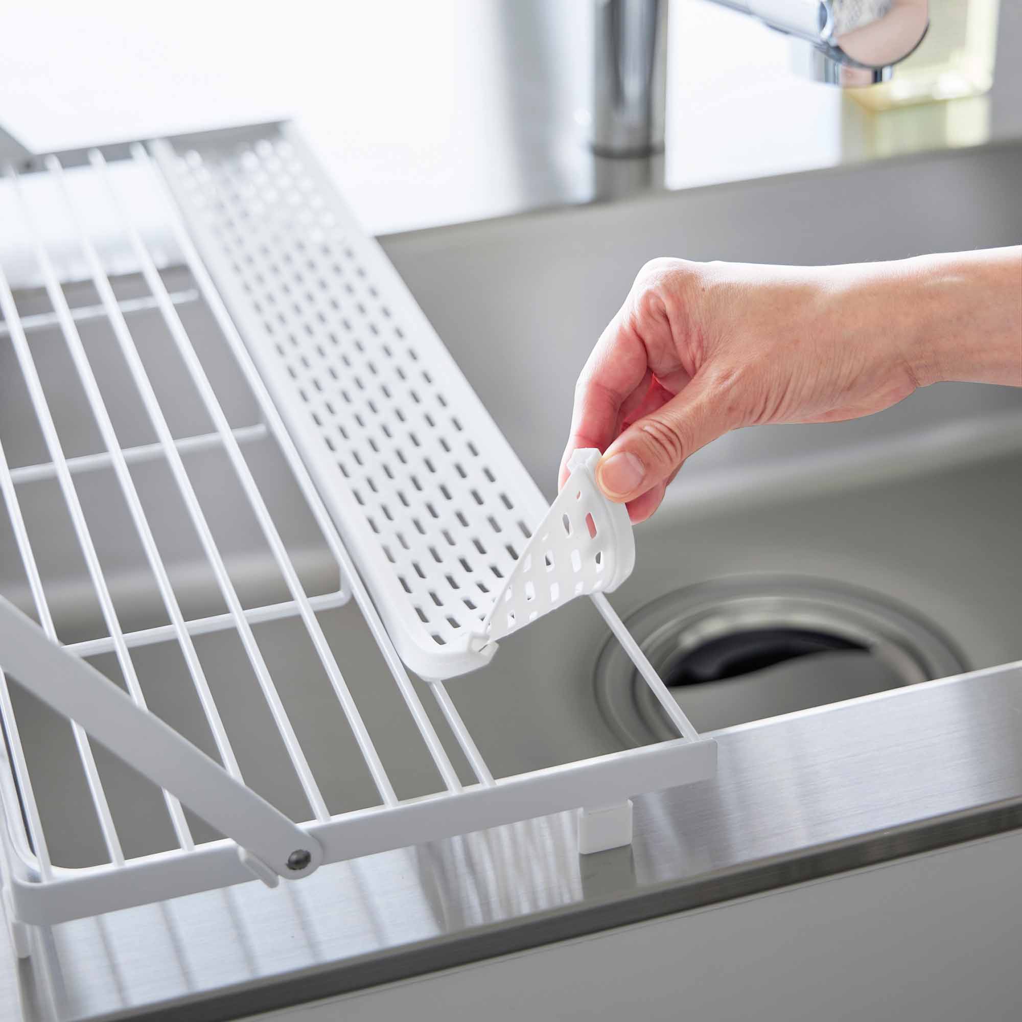 Slim Over-the-Sink Dish Drying Rack - Steel - Image 6
