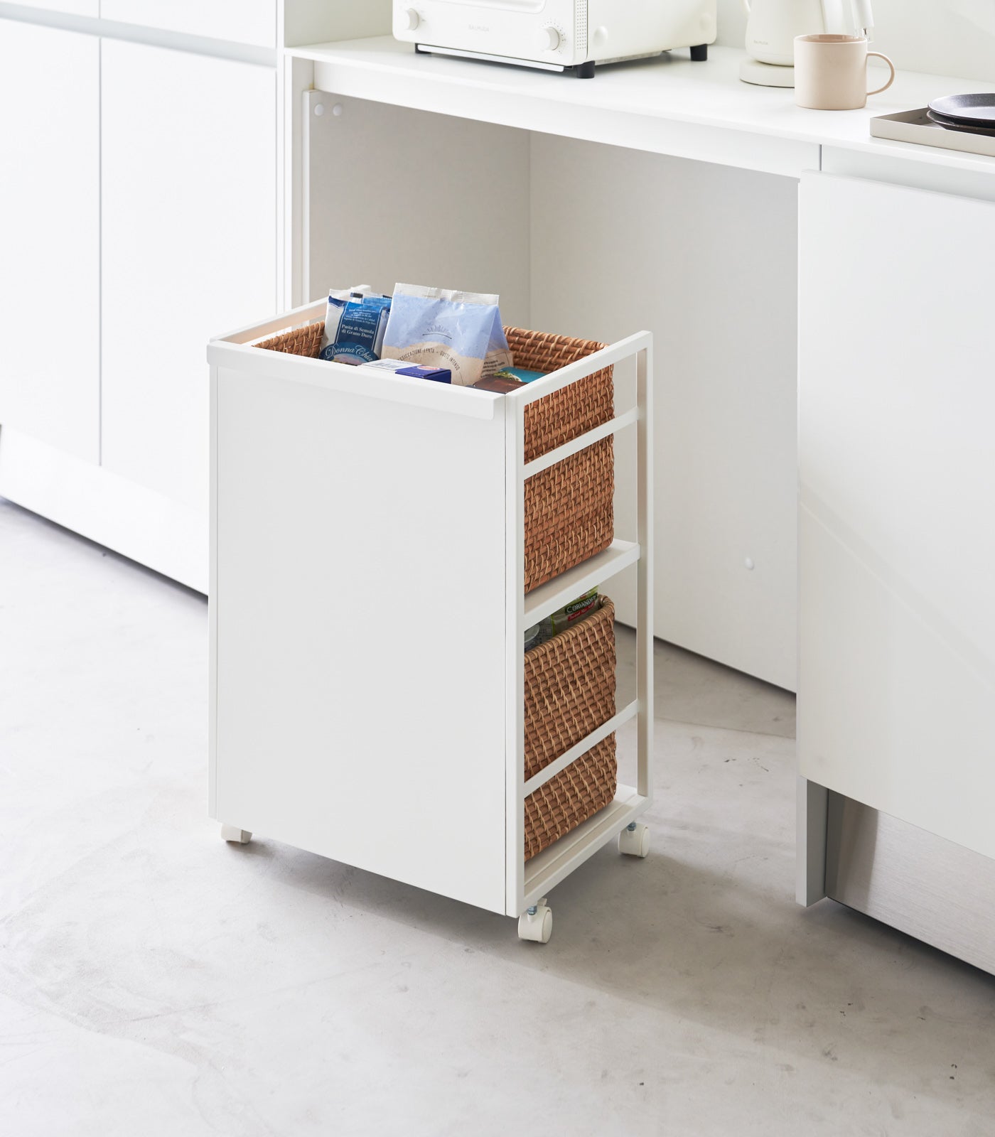 Two-Tier Hideaway Storage Cart (24 H) - Steel - Image 3