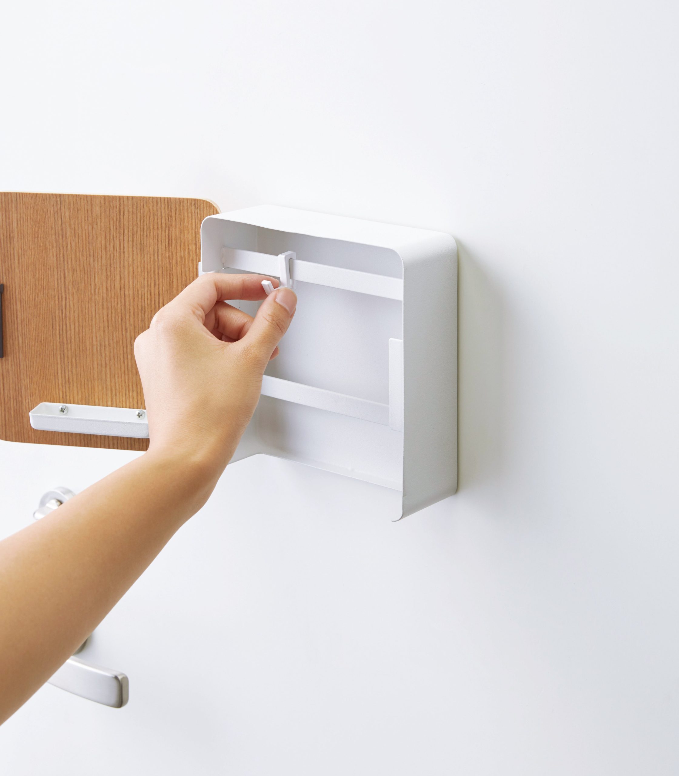 Magnetic Key Cabinet - Steel + Wood - Image 5