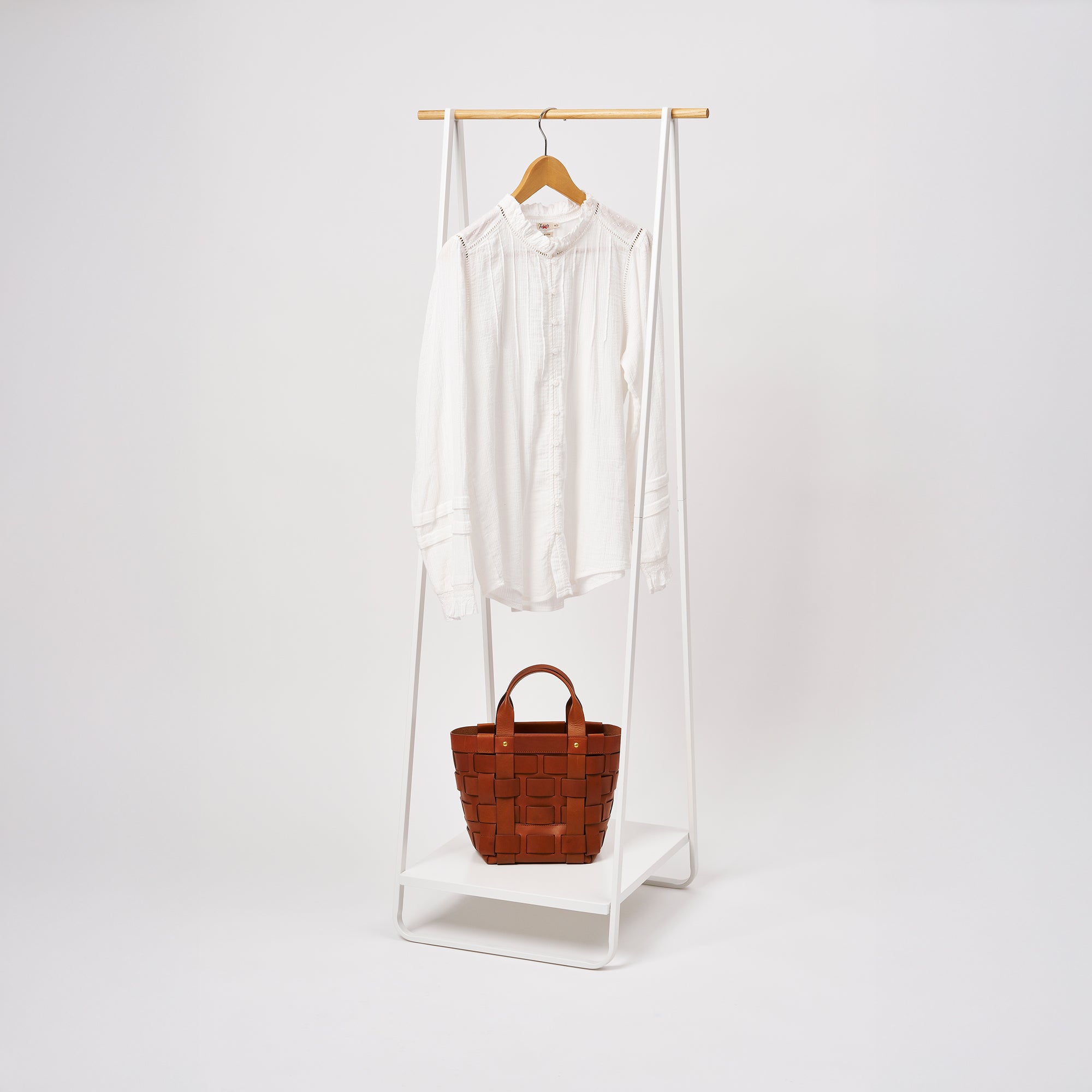 Coat Rack with Shelf (55 H) - Steel