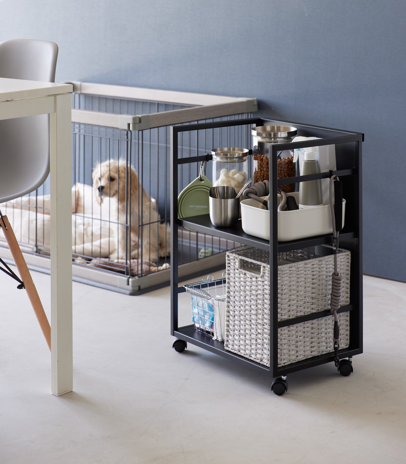 Two-Tier Hideaway Storage Cart (24 H) - Steel - Image 14