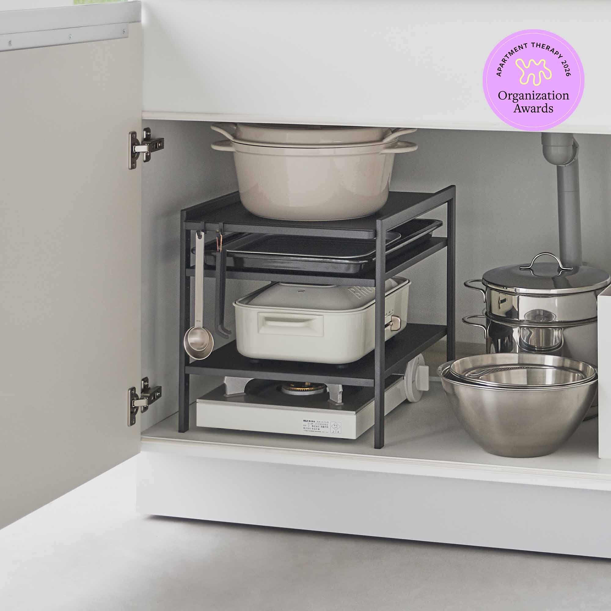 Three-Tier Cabinet Storage Rack (14 H) - Steel - Image 9