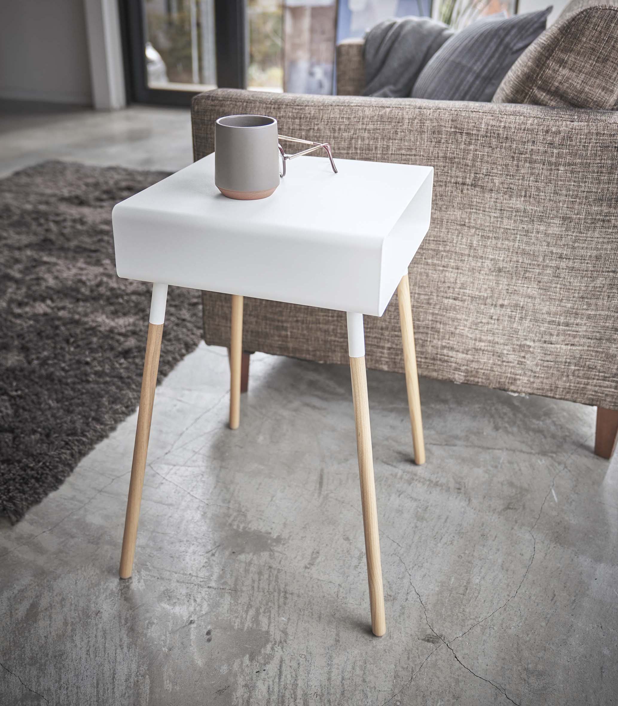 Storage Table - Tall (23 H) - Steel + Wood - Image 3