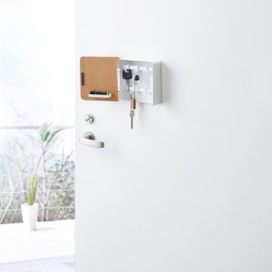 Magnetic Key Cabinet - Steel + Wood