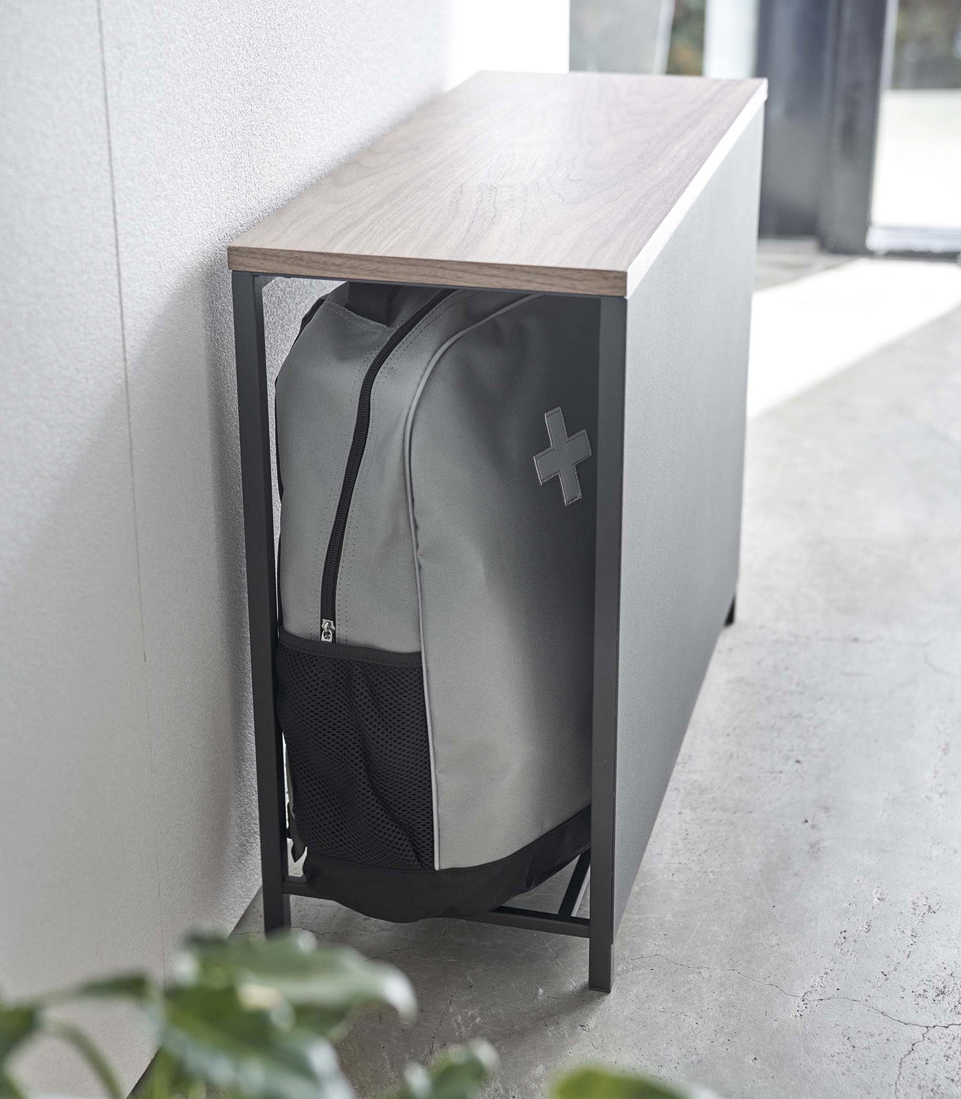 Entryway Storage Organizer & Bench (18 H) - Steel + Wood - Image 16