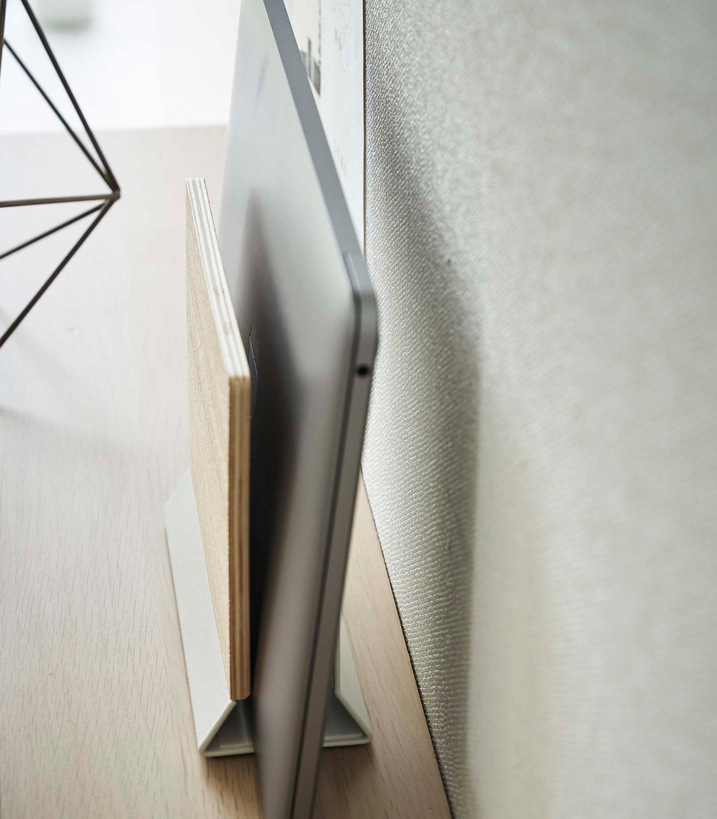 Slim Laptop Stand - Steel + Wood - Image 5