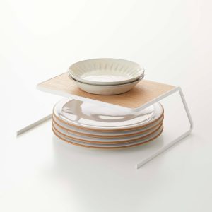 Dish Riser - Small - Steel + Wood