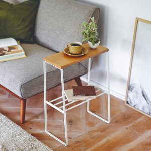 End Table (22 H) - Steel + Wood