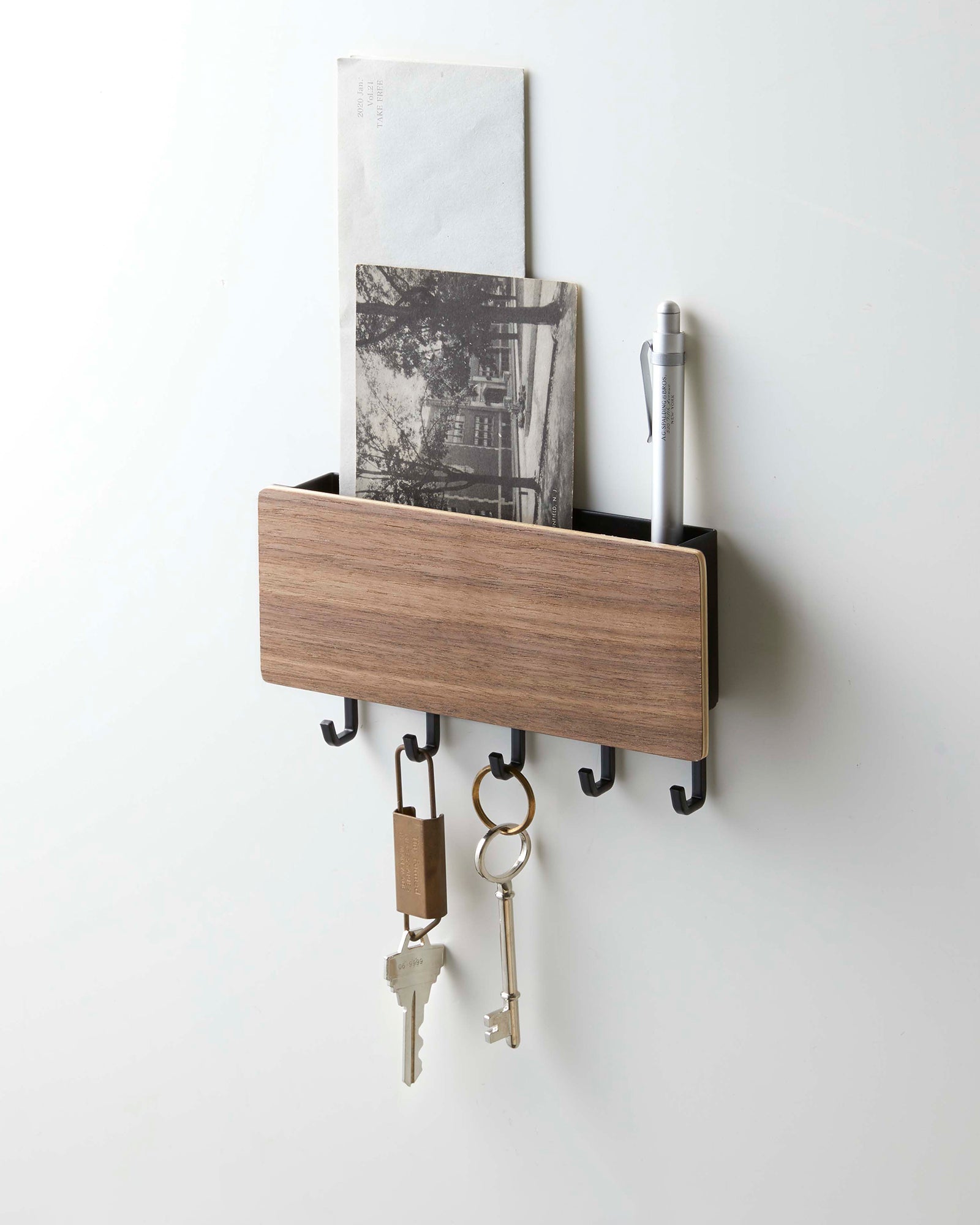 Magnetic Key Rack - Steel + Wood - Image 5