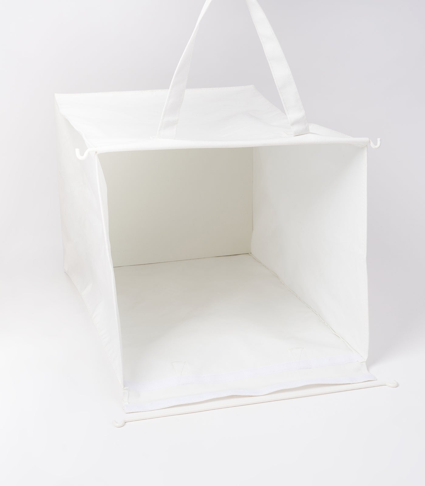 Laundry Hamper with Cotton Liner - Two Sizes - Steel + Cotton - Image 12
