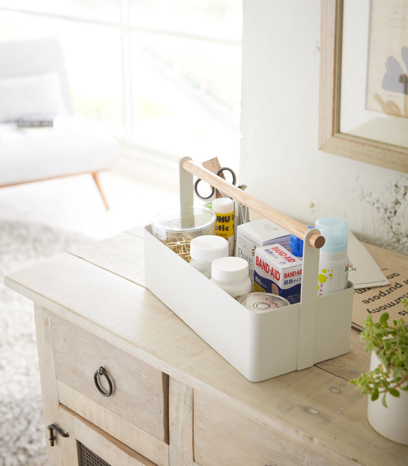 Storage Caddy - Large - Steel + Wood - Image 2