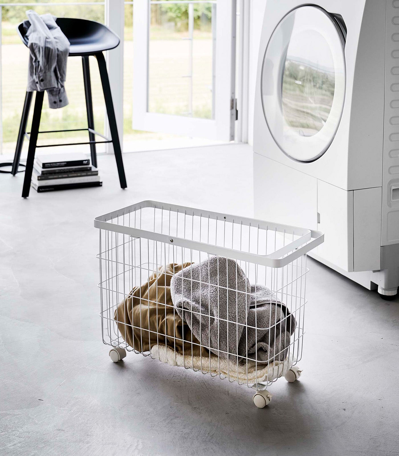 Rolling Wire Basket (14.8 H) - Steel