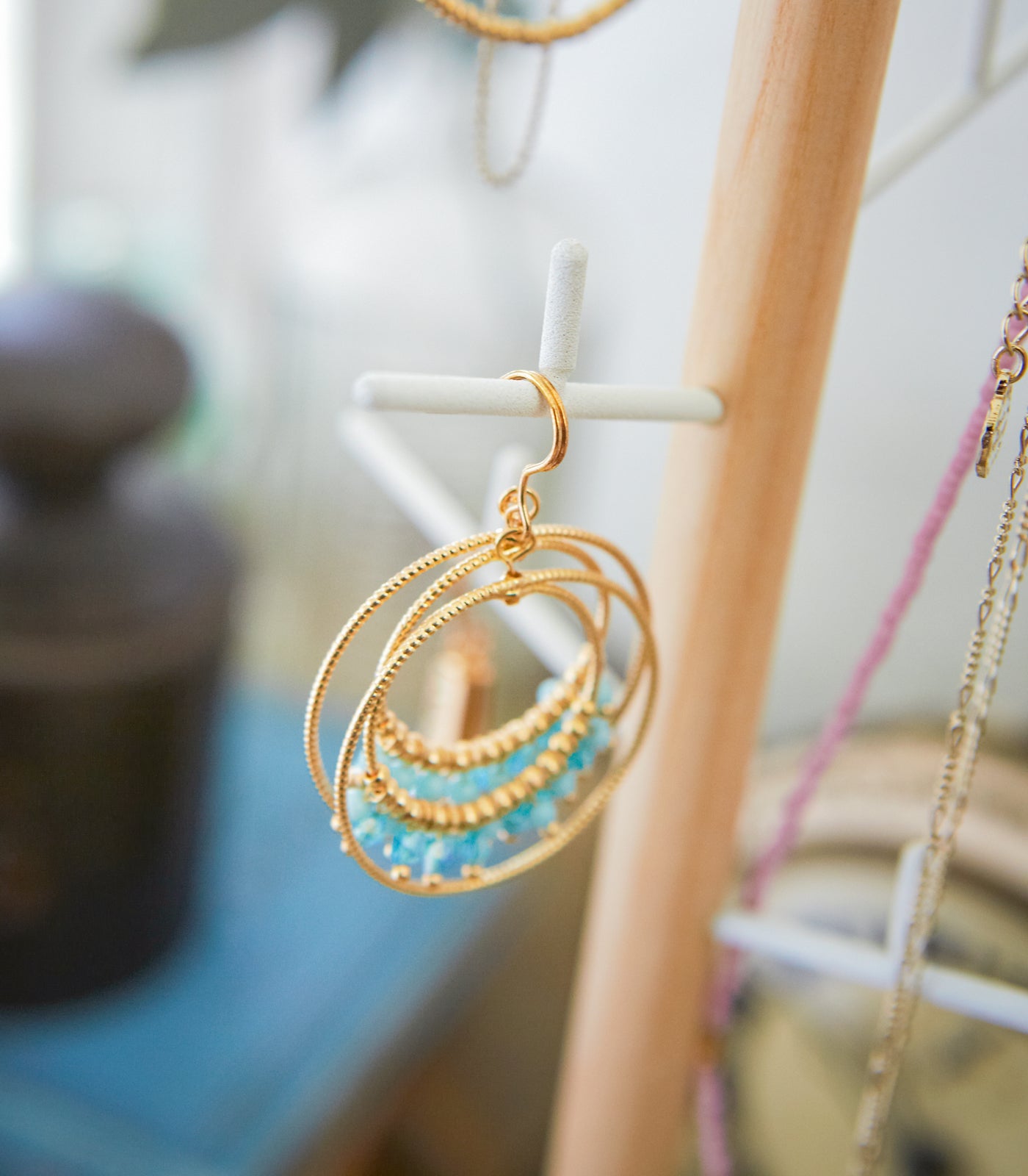 Jewelry + Accessory Stand - Steel + Wood - Image 4