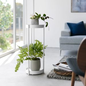 Two-Tier Rolling Plant Stand (28 H) - Steel