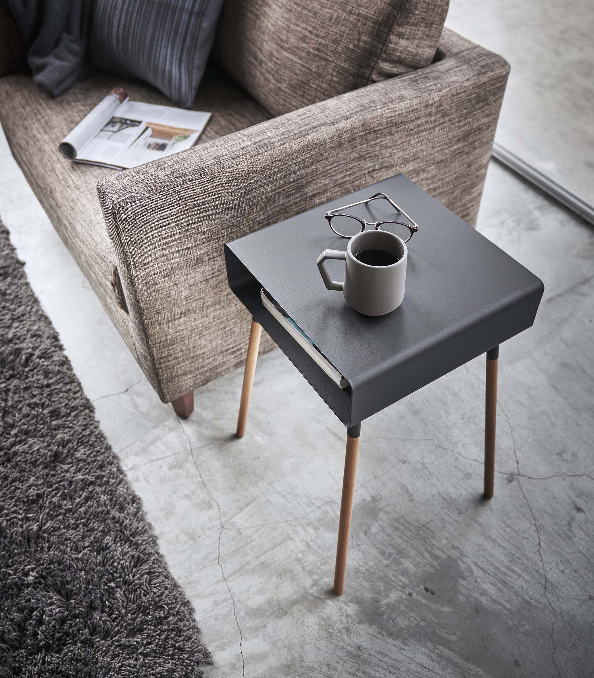 Storage Table - Tall (23 H) - Steel + Wood - Image 11