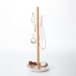 Jewelry + Accessory Stand - Steel + Wood