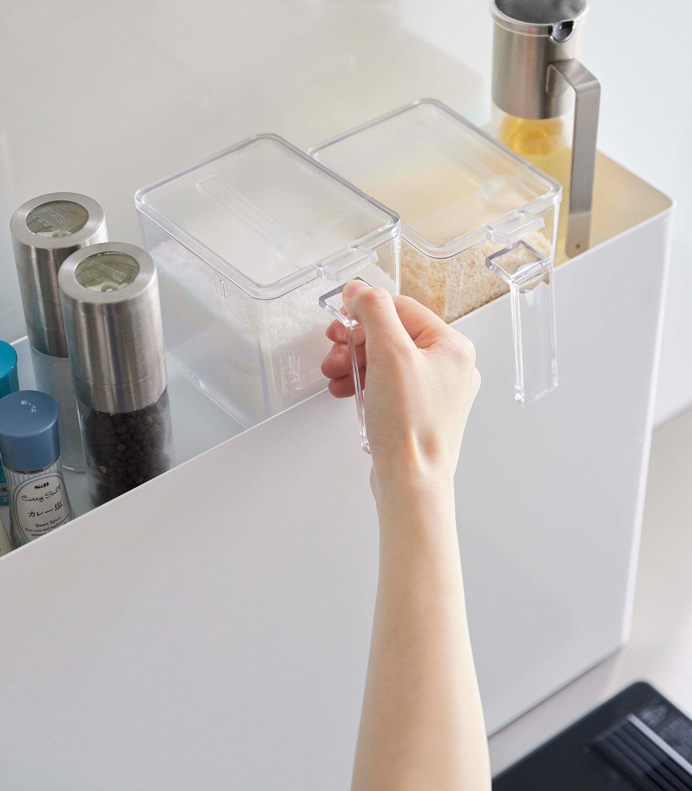 Sliding Drawer Seasoning Rack - Steel - Image 4