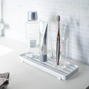 Slotted Bathroom Tray - Steel