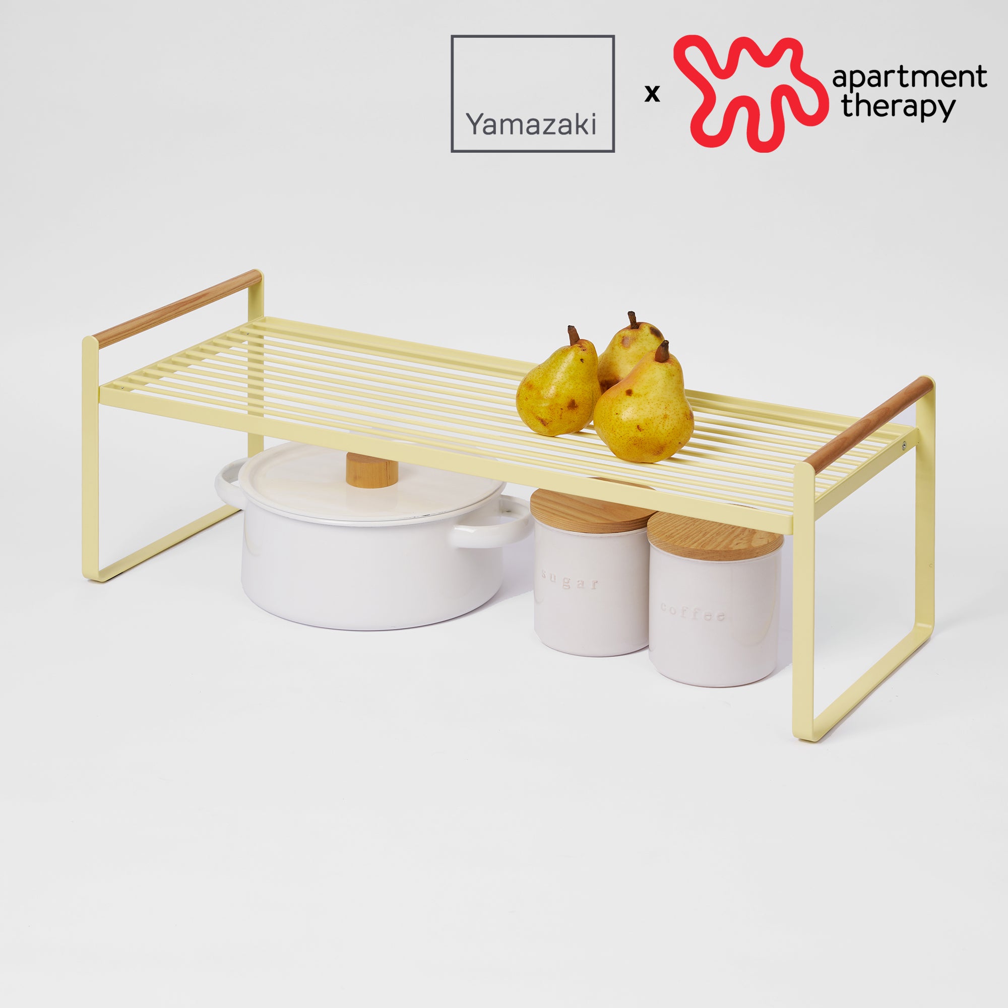 Countertop Wire Shelf - Steel + Wood