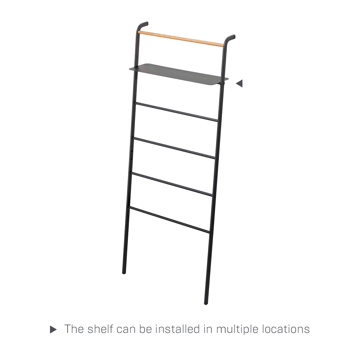 Leaning Storage Ladder With Shelf (63 H) - Steel - Image 10