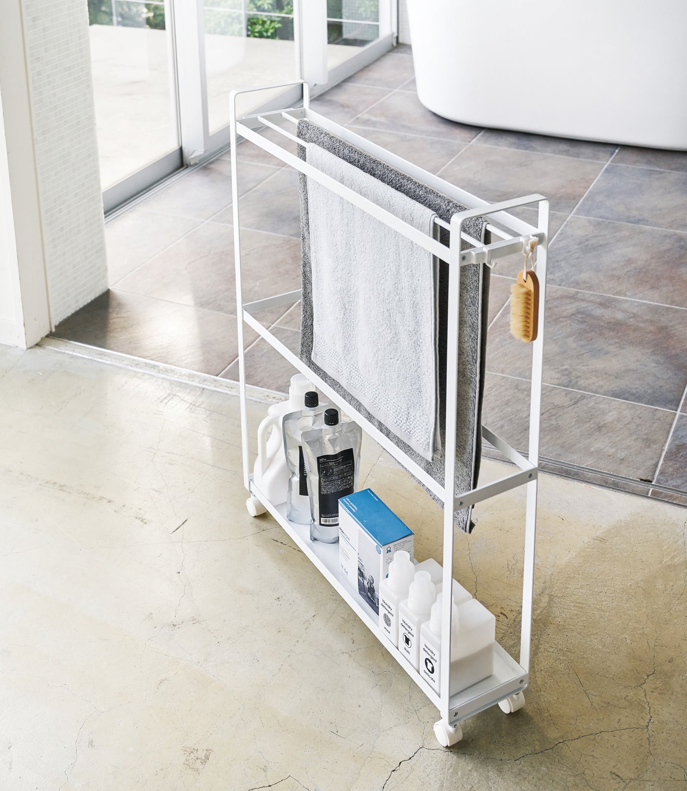 Rolling Towel Rack (33 H) - Steel