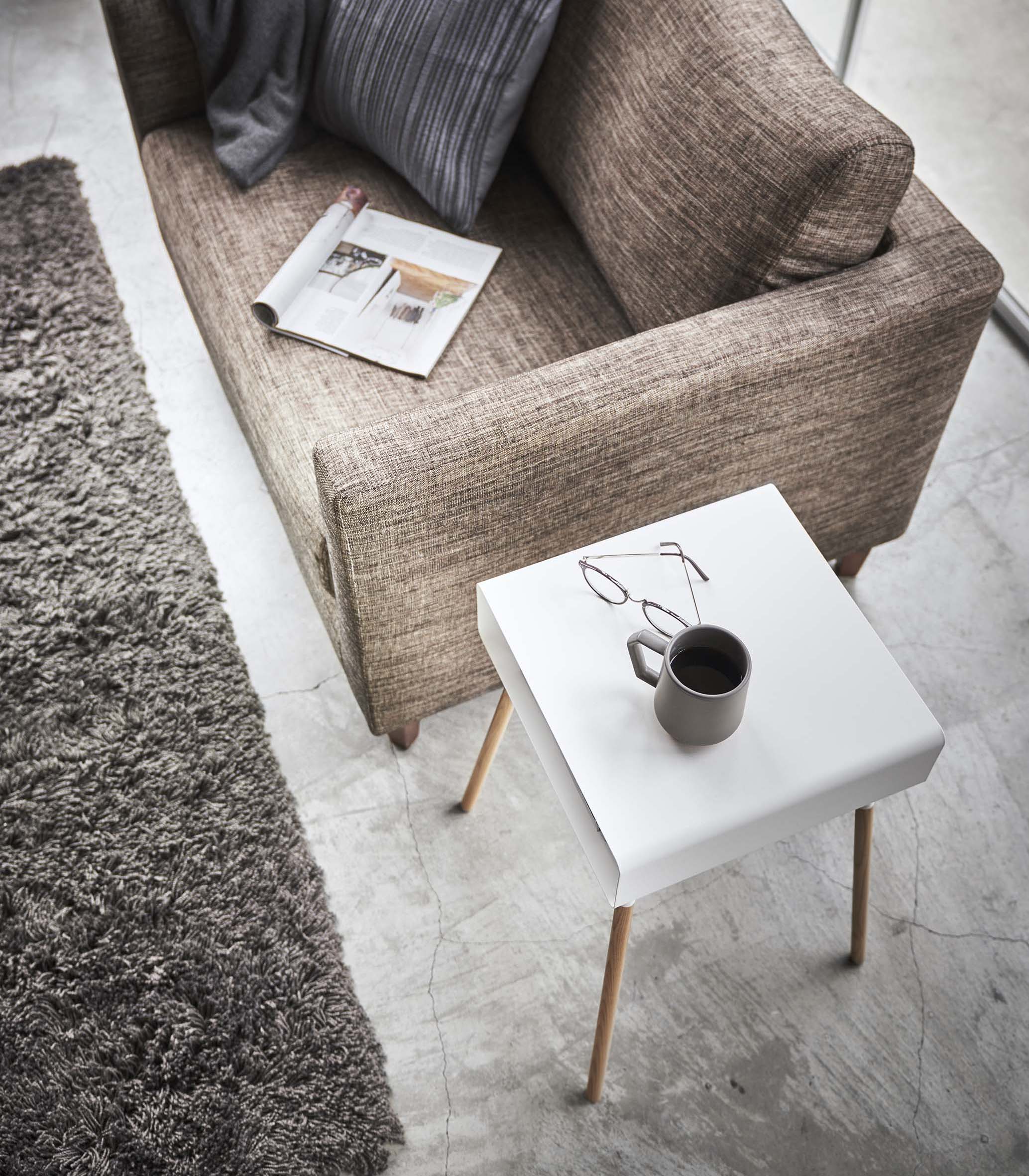 Storage Table - Tall (23 H) - Steel + Wood - Image 4