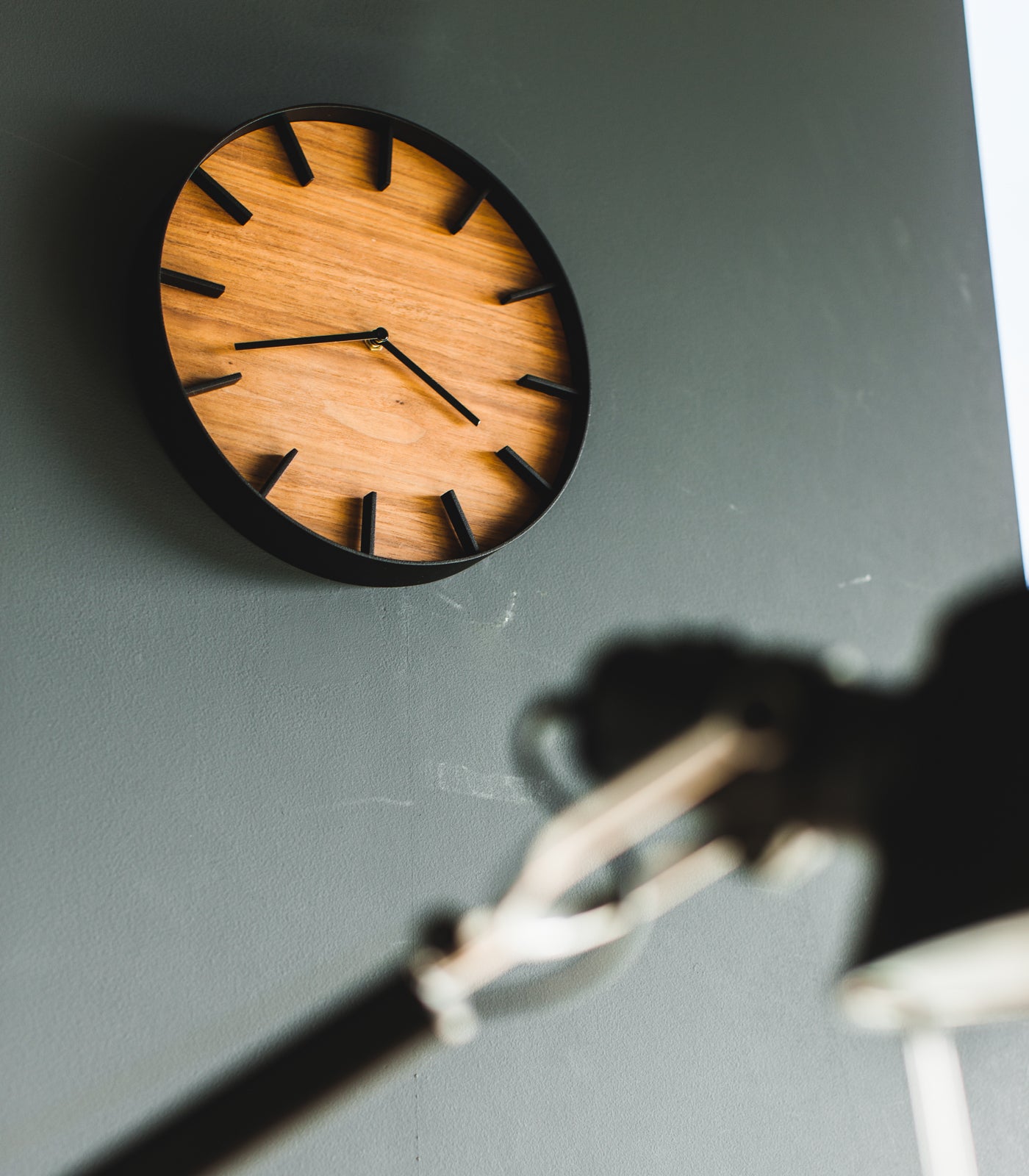 Wall Clock - Steel + Wood - Image 7