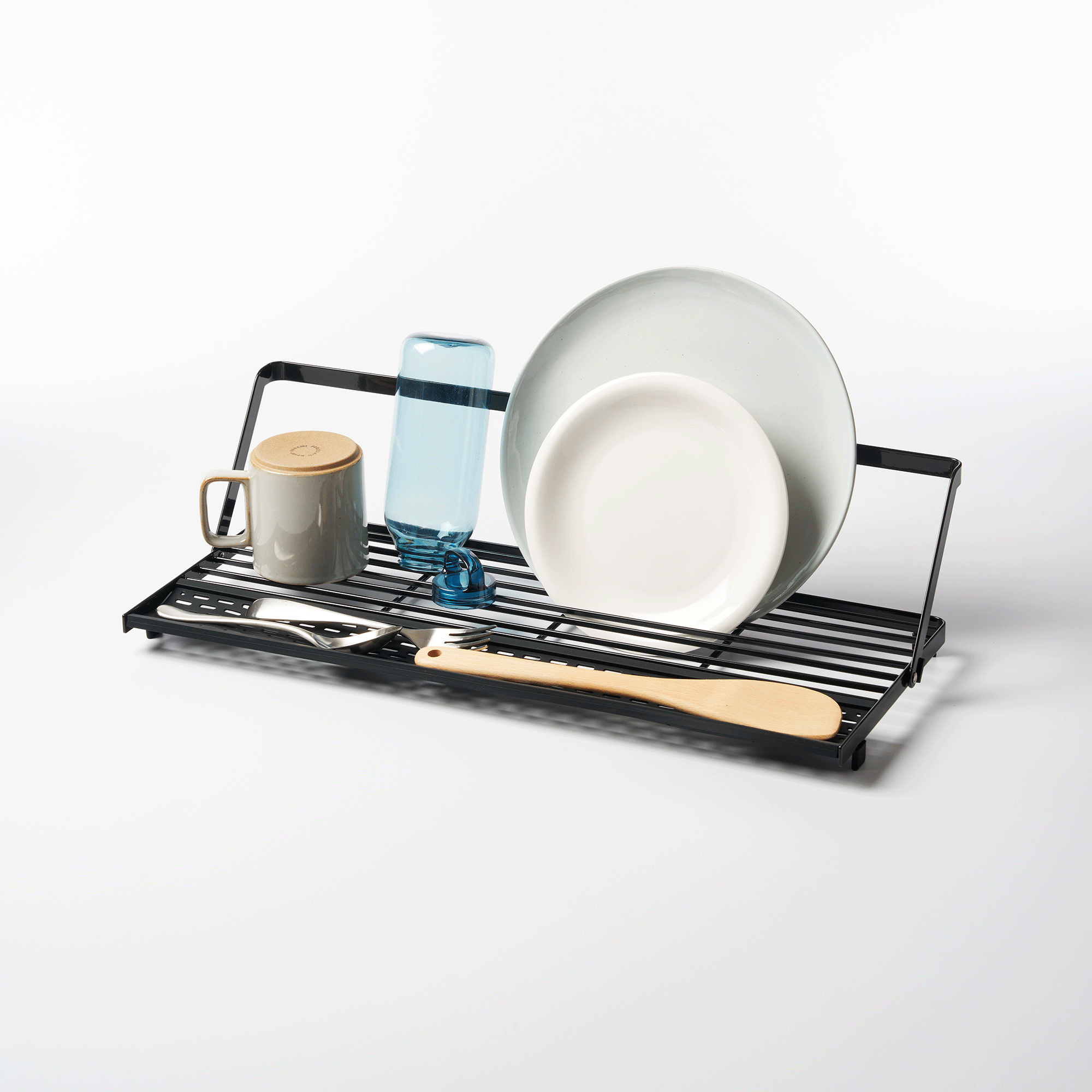 Slim Over-the-Sink Dish Drying Rack - Steel - Image 11