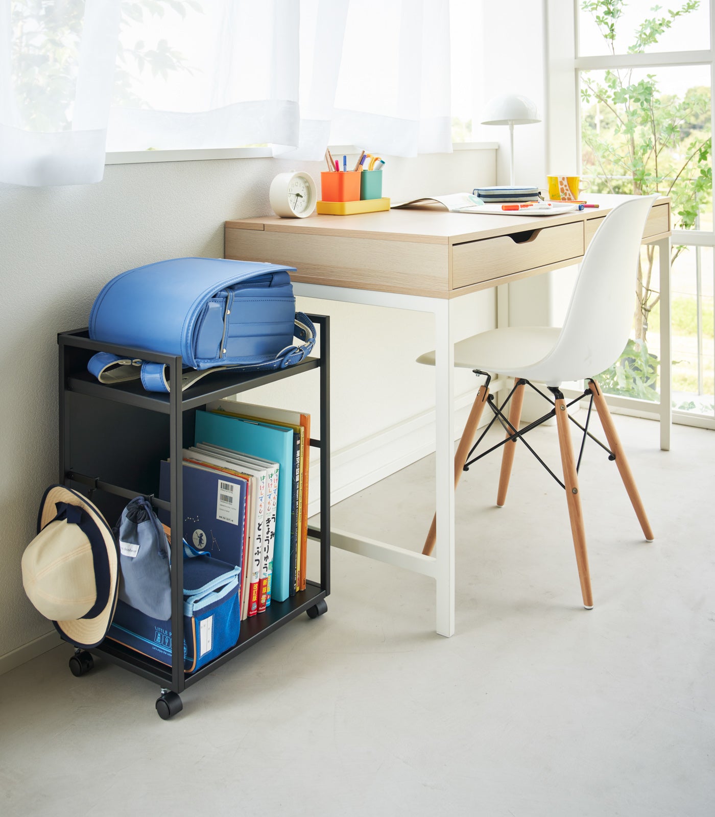Two-Tier Hideaway Storage Cart (24 H) - Steel - Image 15