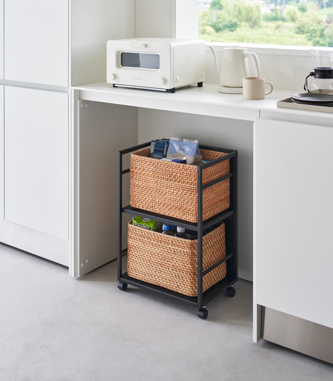 Two-Tier Hideaway Storage Cart (24 H) - Steel - Image 11