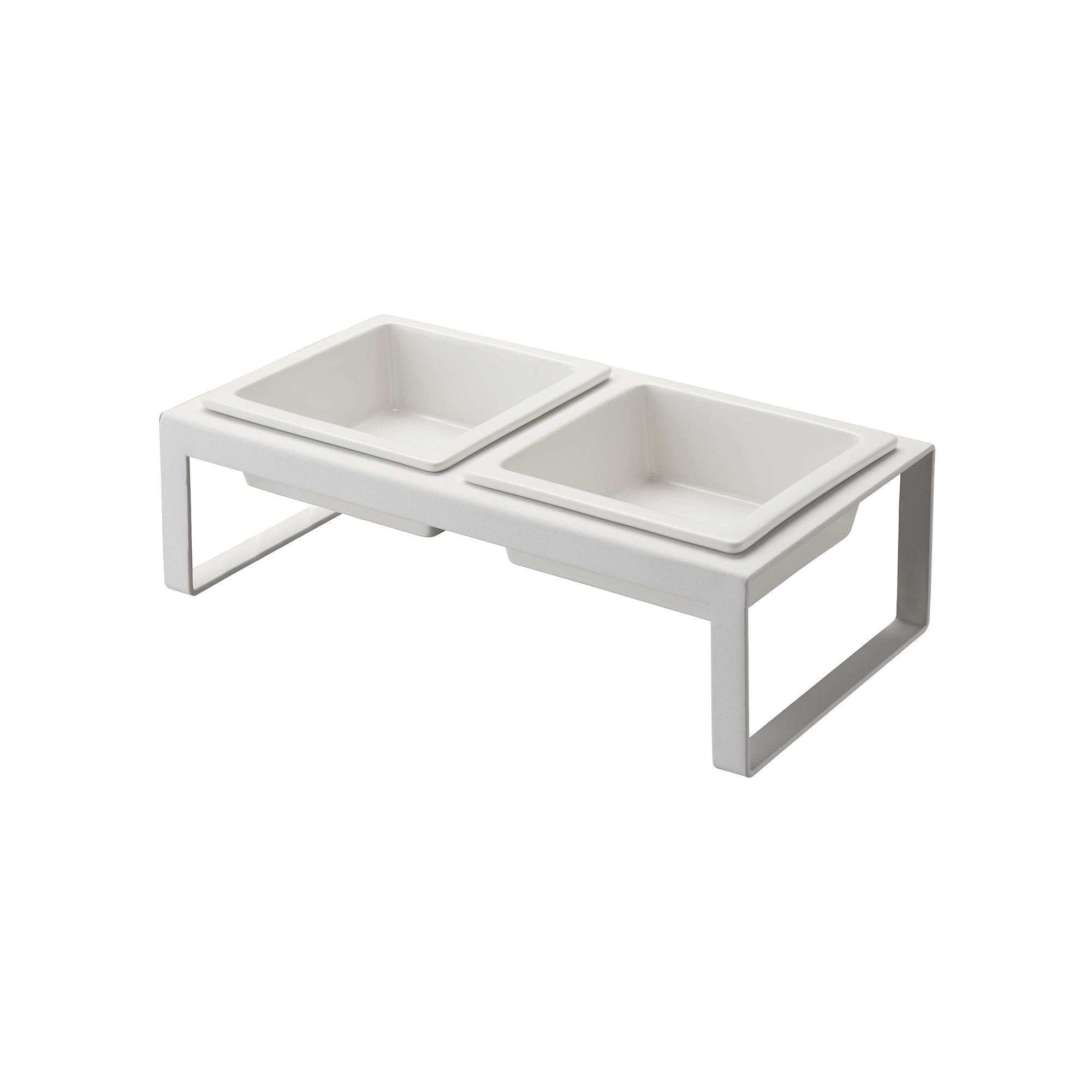 Pet Food Bowl - Tall - Steel + Ceramic - Image 4