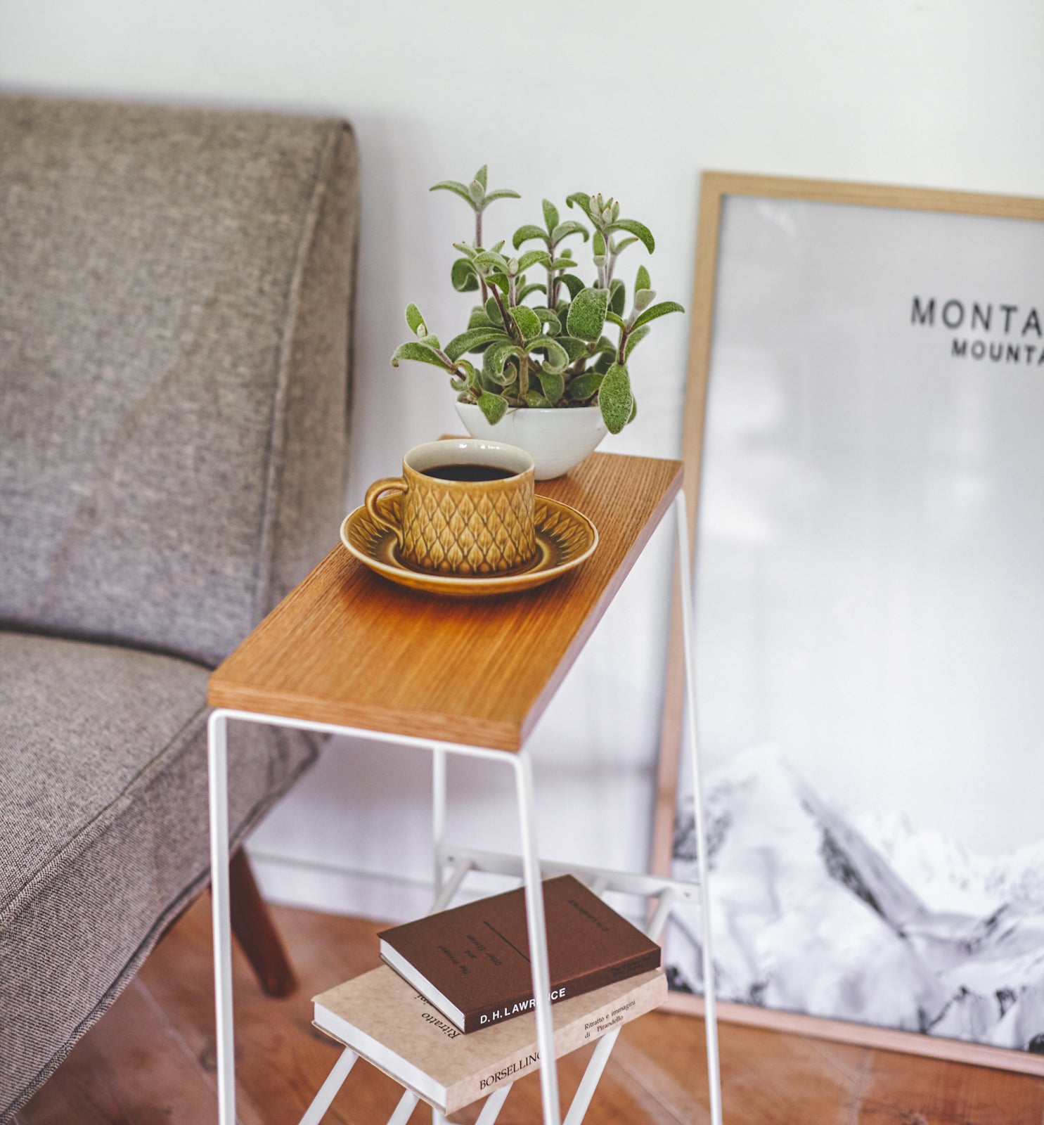 End Table (22 H) - Steel + Wood - Image 2