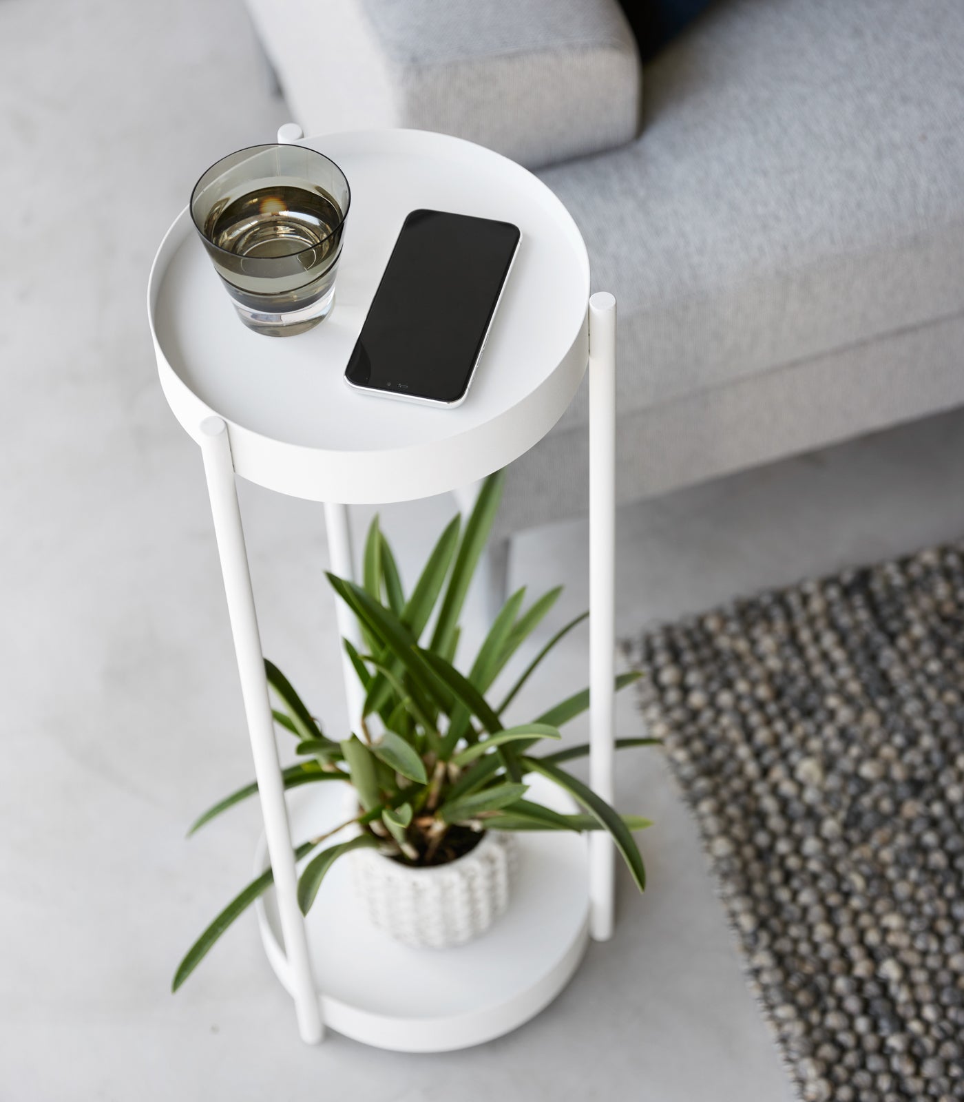 Two-Tier Rolling Plant Stand (28 H) - Steel - Image 4